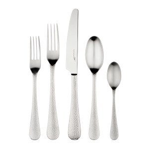 Planish Satin 5 Piece Flatware Set