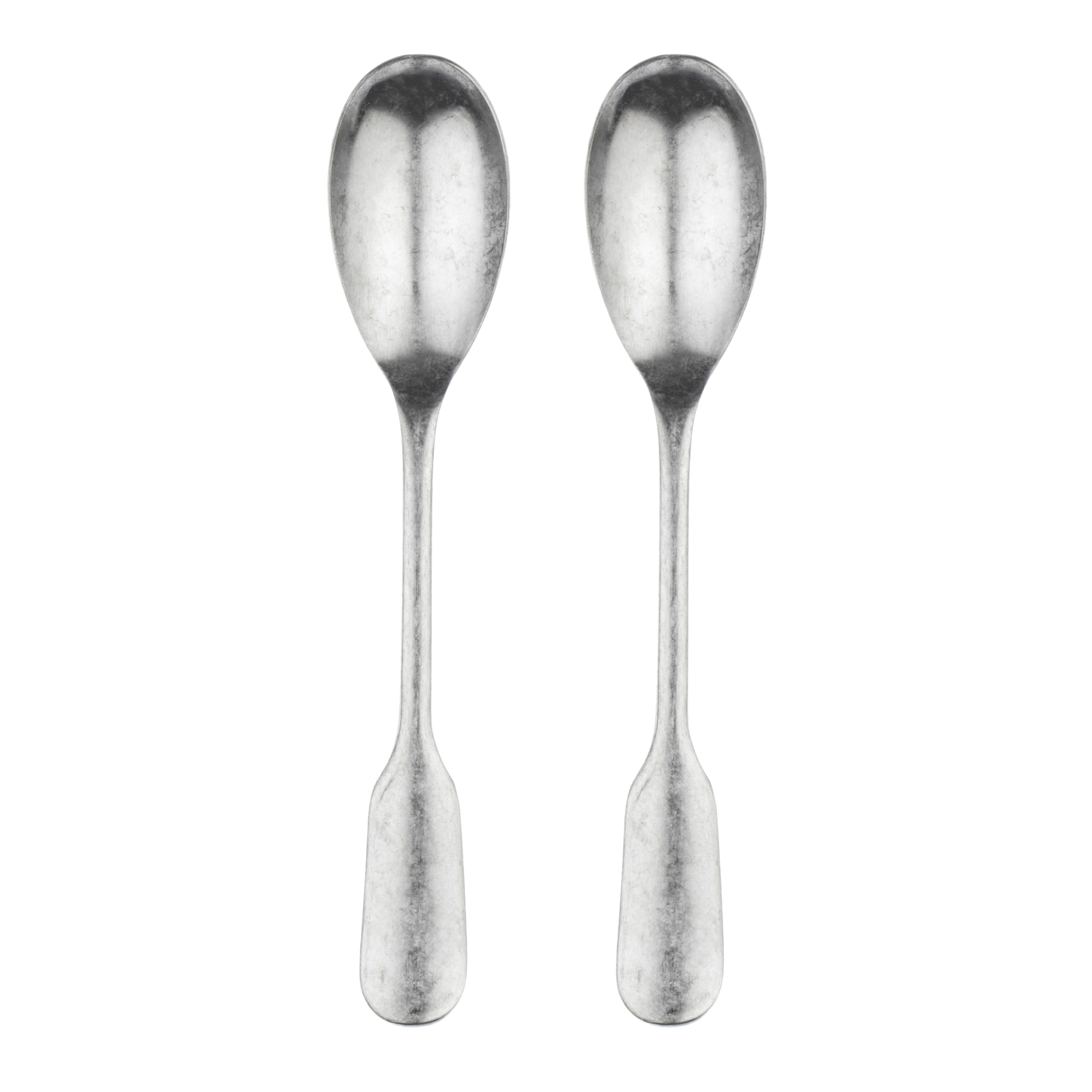 Fiddle Vintage Satin 2 Piece Serving Spoon Set