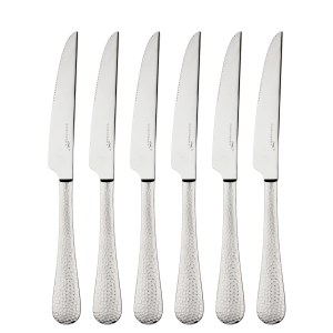 Planish Satin 6 Piece Steak Knife Set