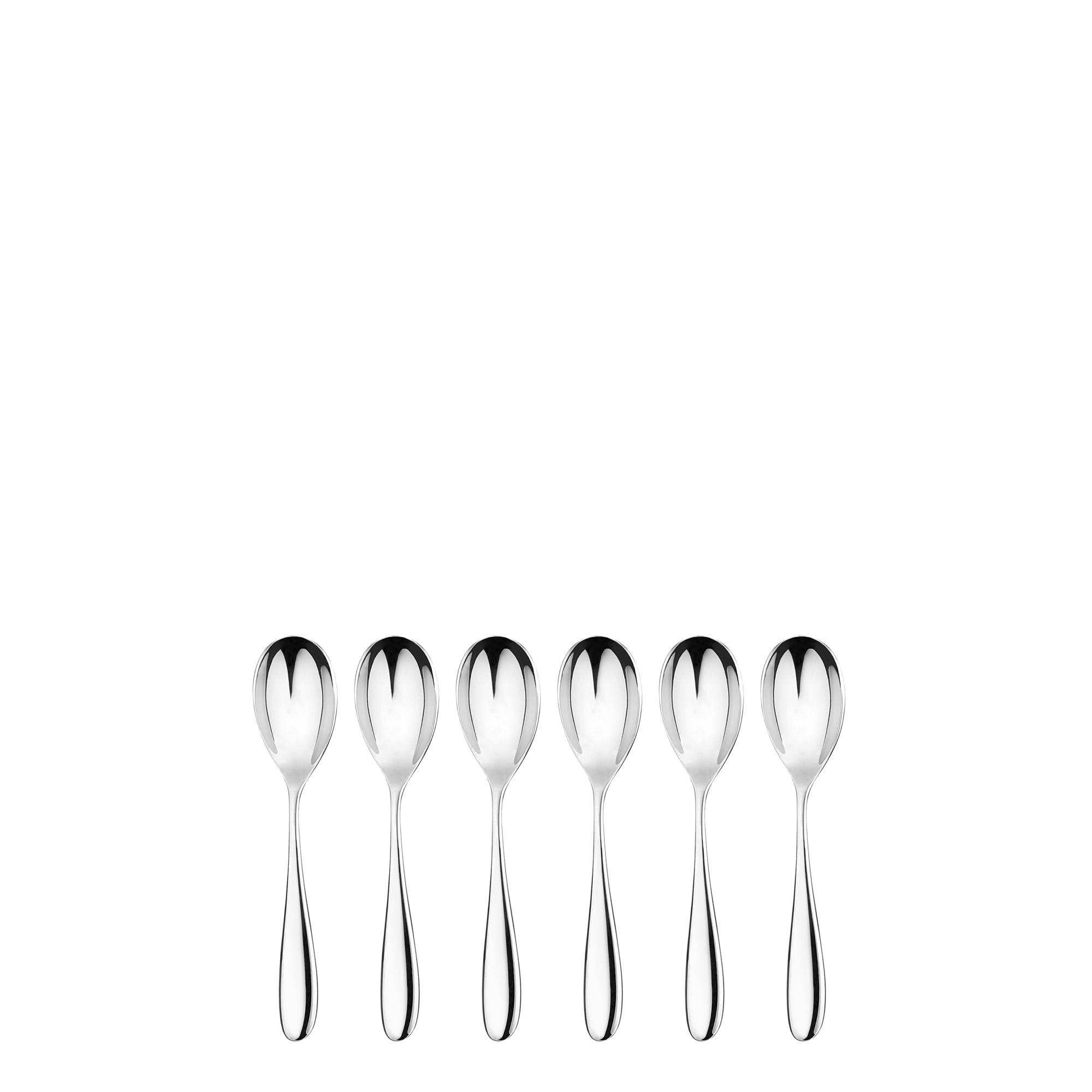 Santol MIrror 6 Piece Espresso Spoon Set